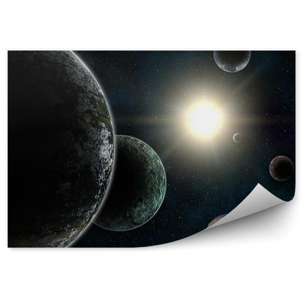Fototapeta Planéty Slnko Hviezdy Obloha Vesmír Vesmír