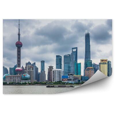 Fototapeta na stenu Panoráma Mesta Čína Loď Príroda