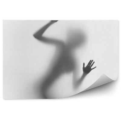 Fototapeta Sexi Dievča Za Kúpeľňovým Závesom