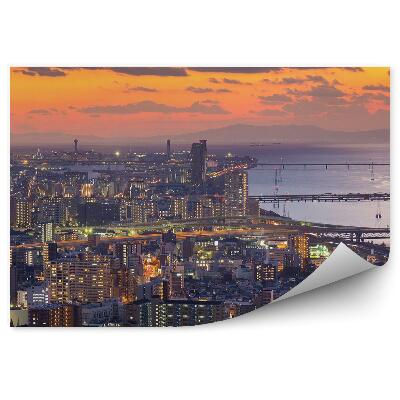 Fototapeta Západ Slnka Osaka Mesto Japonsko