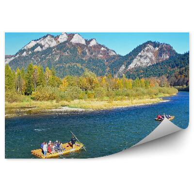 Fototapeta Splavovanie Dunaja na rafte Pieniny na začiatku jesene