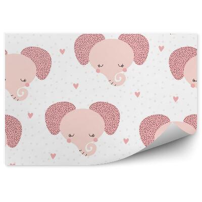 Fototapeta do detskej izby Ružové slony