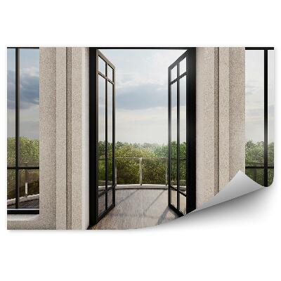 Fototapeta na stenu Architektúra pohľad zhora na koruny stromov lesa