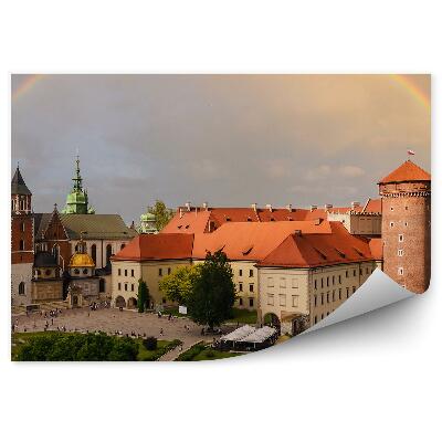Fototapeta na stenu Hrad Katedrála Wawel Ľudia Dúhové Oblaky