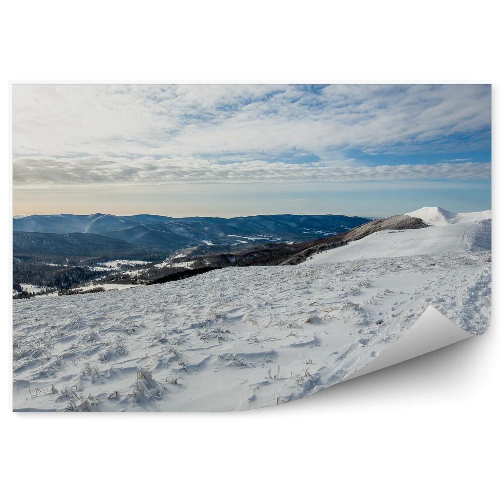 Fototapeta na stenu Horská krajina zima sneh