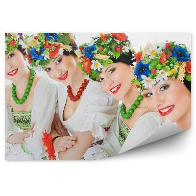 Fototapeta Ukrajinské Tanečnice Kvety Korálky