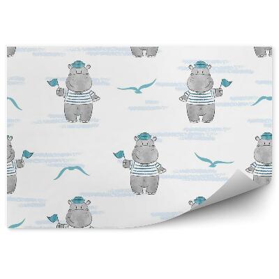 Detská fototapeta Hroch námorník