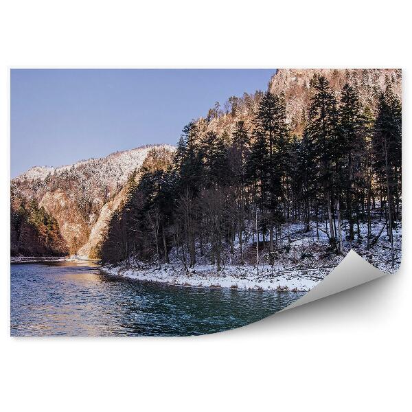 Fototapeta na stenu Dunajec v zime v pieninách