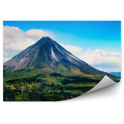 Fototapeta Sopka costa rica hory stromy obloha mraky