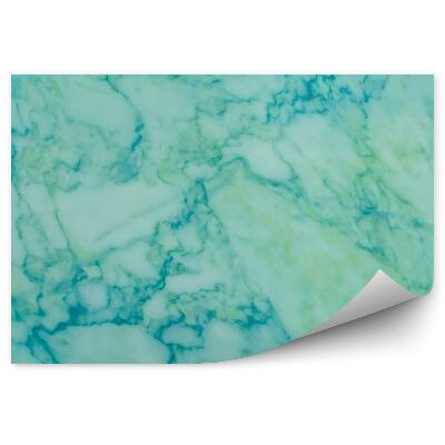 Fototapeta na stenu Zelený a modrý mramor