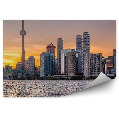 Fototapeta na stenu Západ slnka nad torontskou vodou