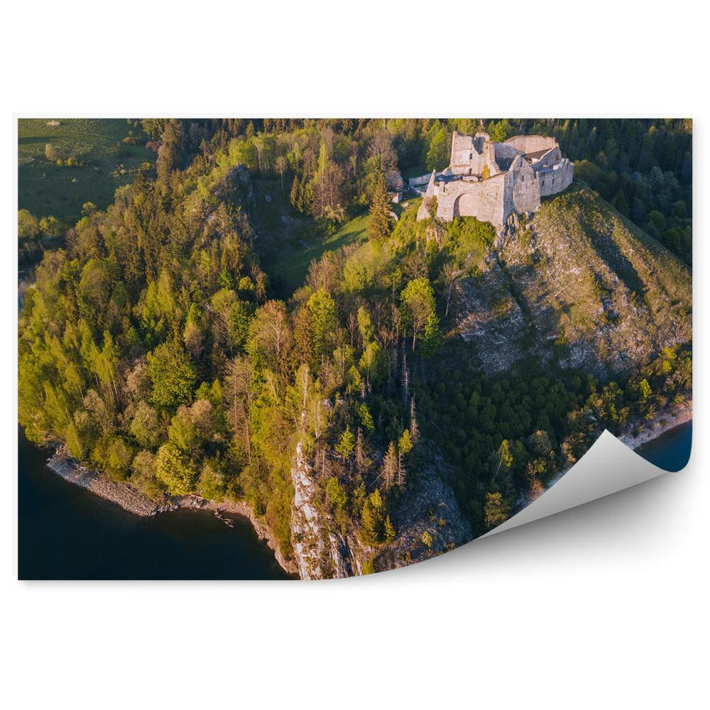 Fototapeta na stenu Zrúcanina hradu czorsztyn jazero pieniny