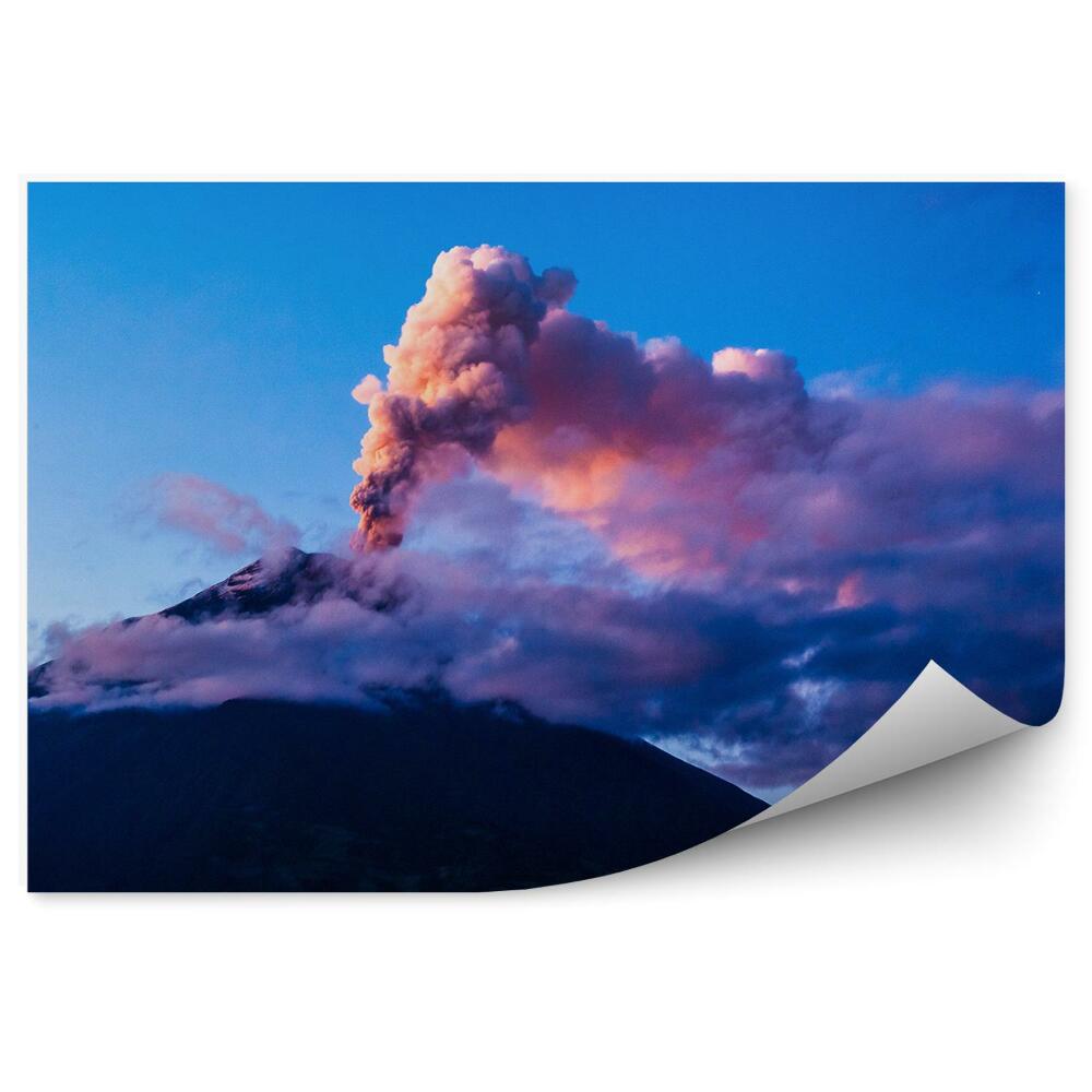 Fototapeta na stenu Sopka láva obloha oblaky obloha