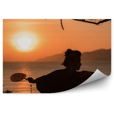 Fototapeta Tanec Gejša Kimono Žena Voda Príroda