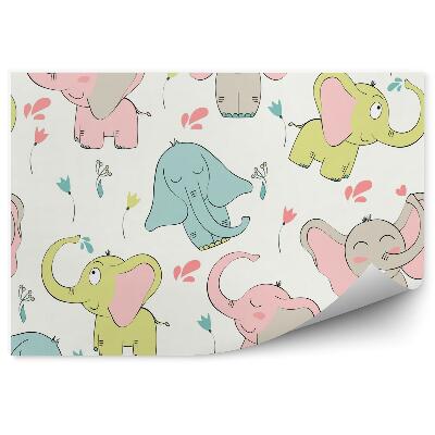 Fototapeta Farebné slony