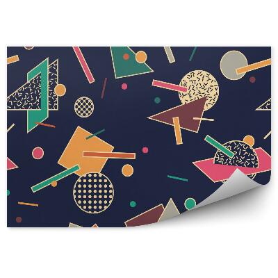 Fototapeta na stenu Módne geometrické textúry v neo retro štýle