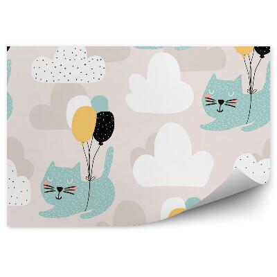 Detská fototapeta Mačiatko s balónmi