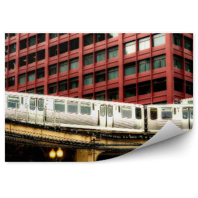 Fototapeta na stenu Vyvýšená Vlaková Budova Mestská Doprava