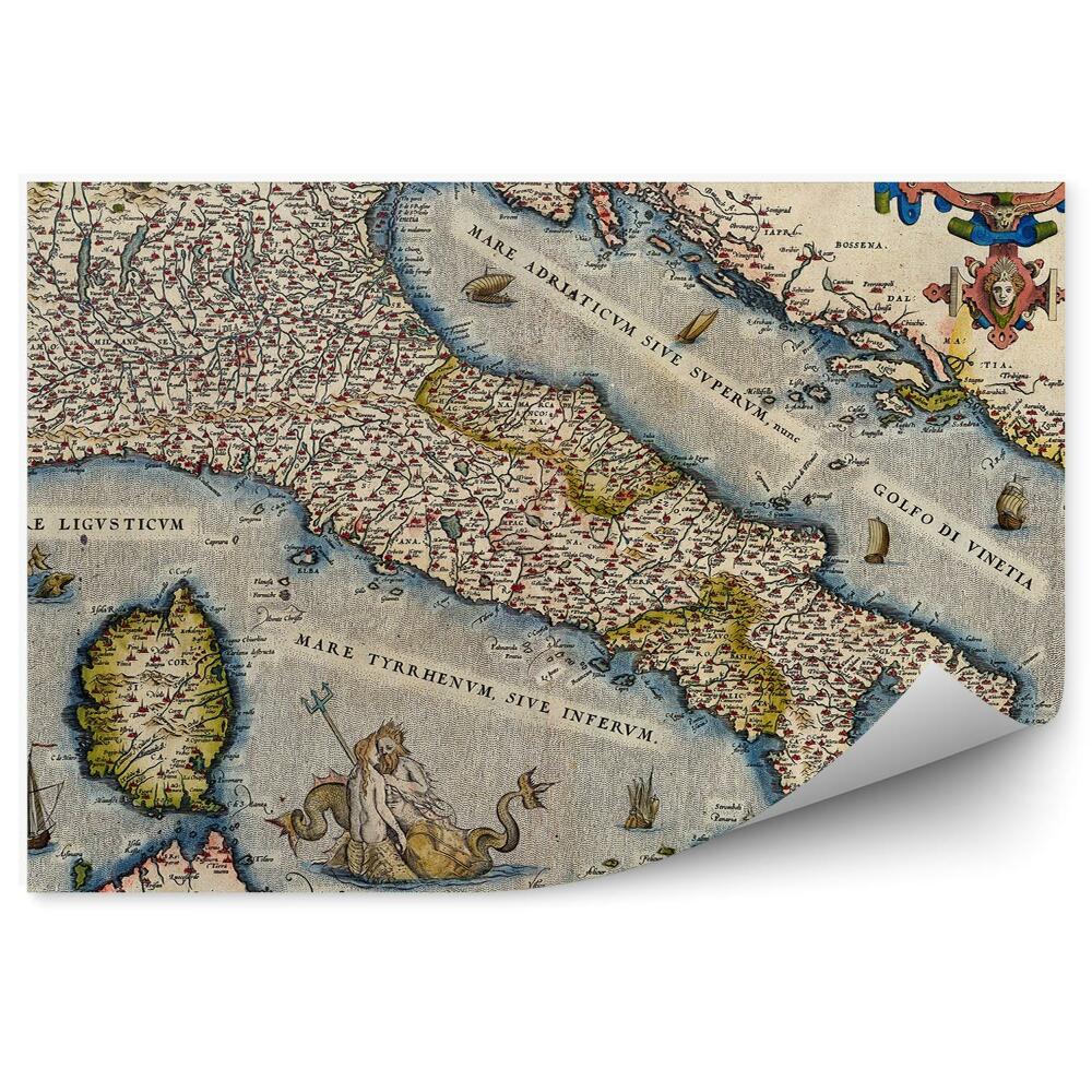 Fototapeta na stenu Stará mapa Talianska