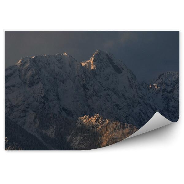 Fototapeta Giewont tatry hory sneh zimné sneh skala