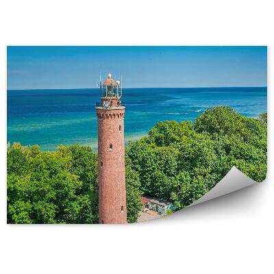 Fototapeta Maják mesto Hel Poľsko horizont