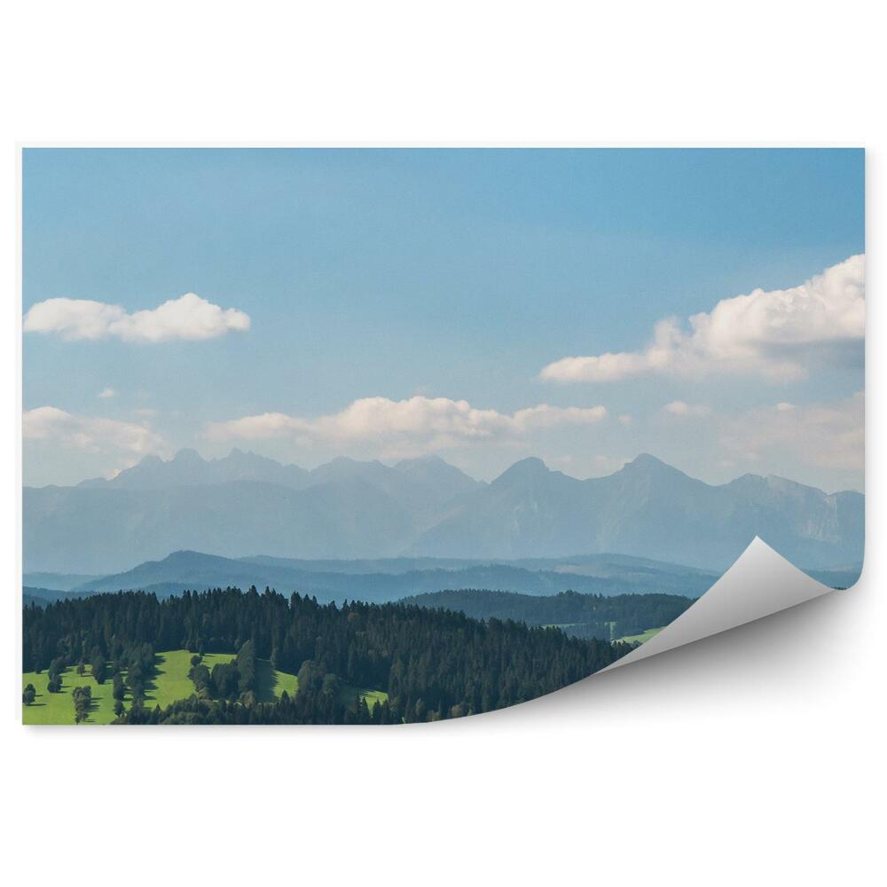 Fototapeta Pohľad na Tatry z pieninskej panorámy