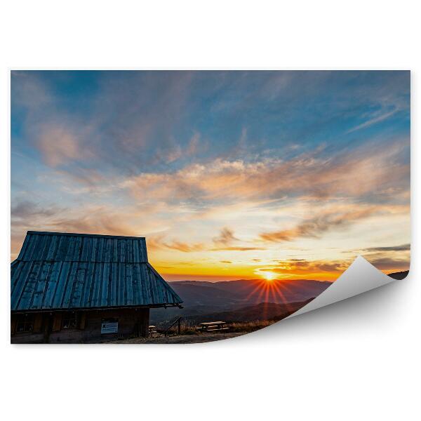 Fototapeta na stenu Slnečný svit nad vrcholmi pohoria Bieszczady