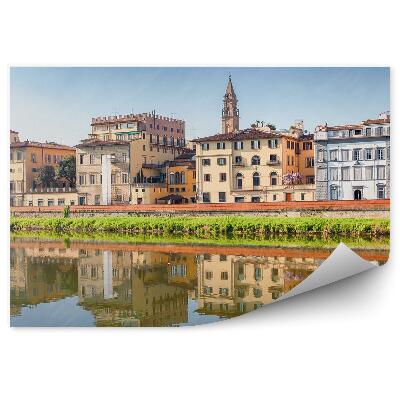 Fototapeta Rieka Arno budovy tráva Florencia nebo