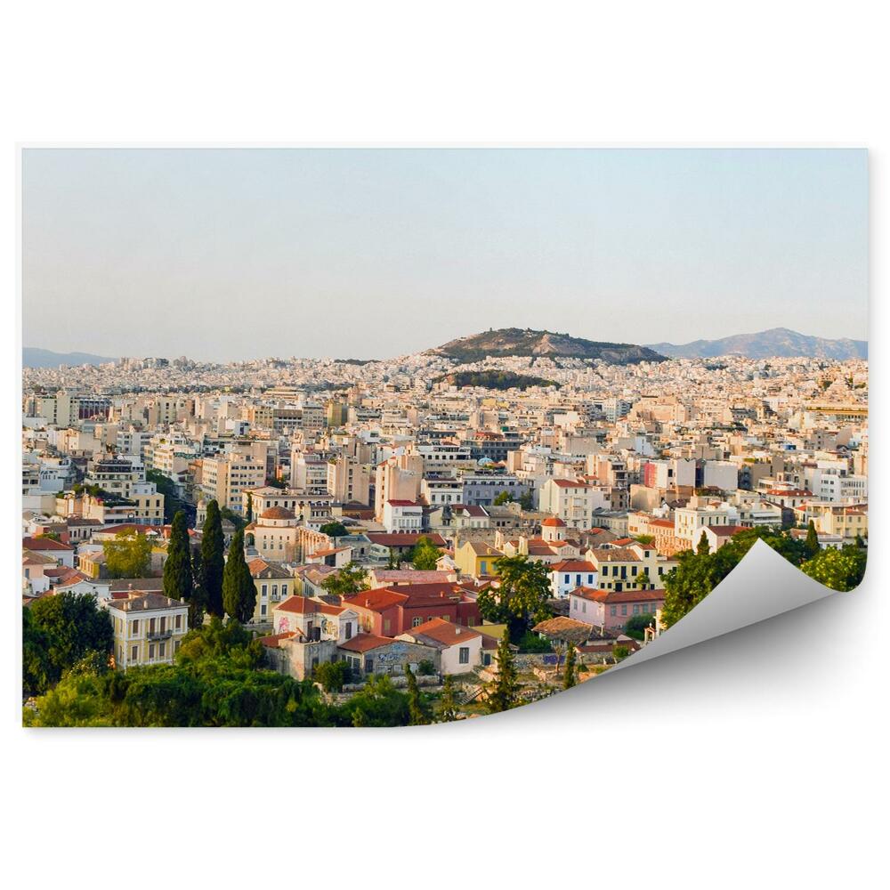 Fototapeta na stenu Panoráma Atén Grécko budovy pohľad na hory