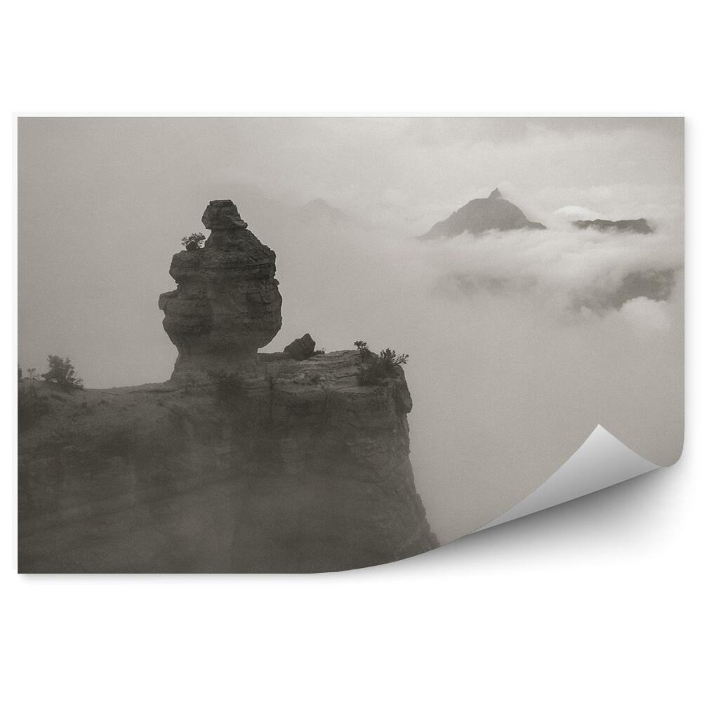 Fototapeta Sépiové skaly grand canyon hmla