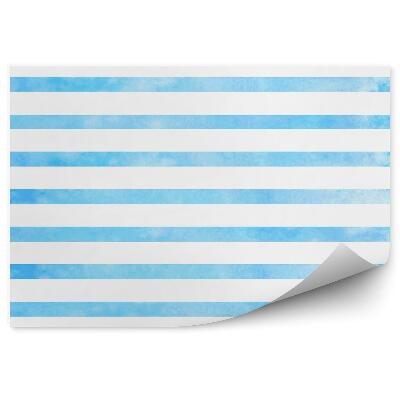 Fototapeta Bielo modré vodorovné pruhy abstraktný vzor mrakov