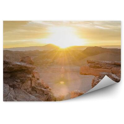 Fototapeta Skaly západ slnka mraky obloha