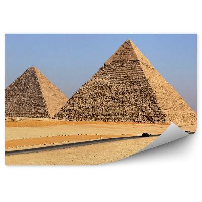Fototapeta na stenu Giza piramide cesta mesto