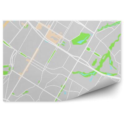 Fototapeta Plán mesta pohľad zhora