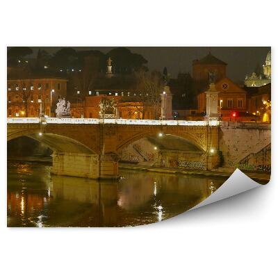 Fototapeta na stenu Pohľad na mesto Taliansko západ slnka Rím