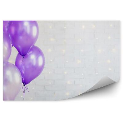 Detská fototapeta Farebné balóniky tehlové