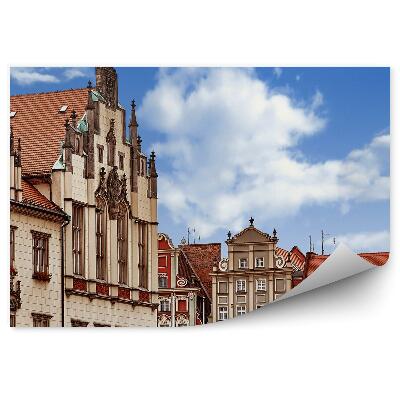 Fototapeta Centrálne trhové námestie wroclaw budovy obloha