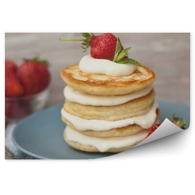 Fototapeta na stenu Palacinky palacinky sladké ovocie jahody krém