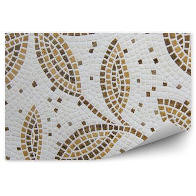 Fototapeta na stenu Hnedá listová mozaika