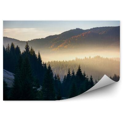 Fototapeta na stenu Ohromujúci hmlistý východ slnka v horách