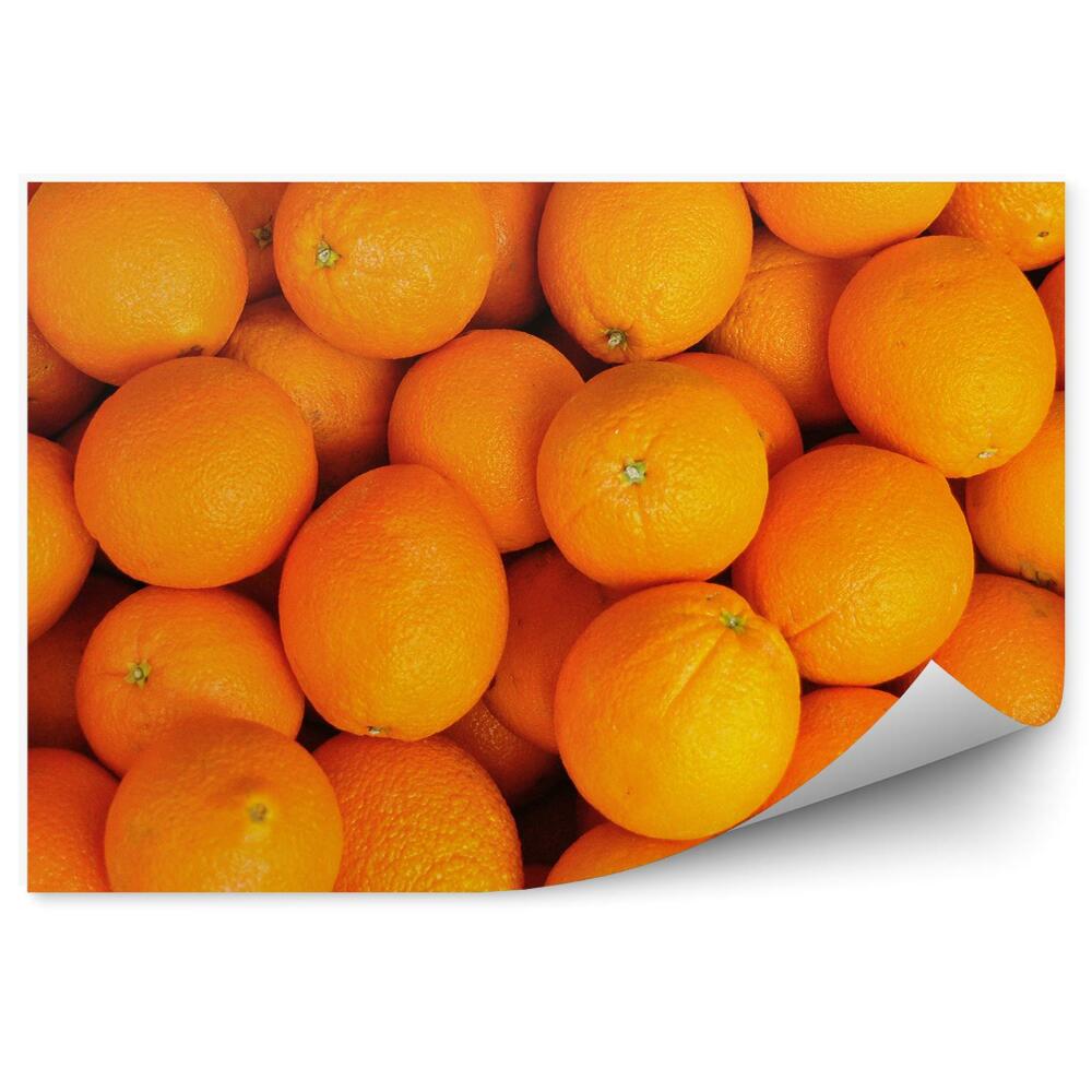 Fototapeta Oranžový komín pozadie letné ovocie