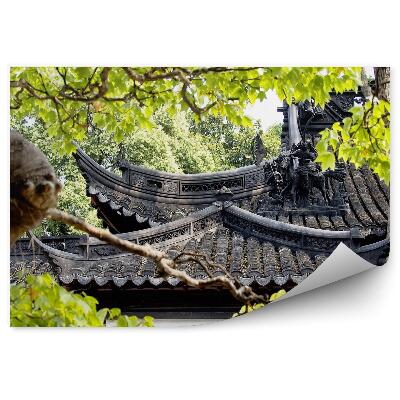 Fototapeta Chrám Ázia záhrada rastliny zelené stromy