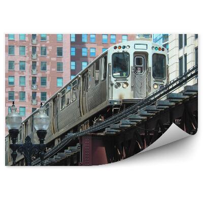 Fototapeta na stenu Usa Metro Železničná Trať Mesto