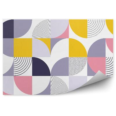 Fototapeta na stenu Geometrický vzor so škandinávskymi abstraktnými farbami