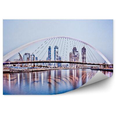 Fototapeta Mrakodrapy mosty chodníky dubaj palmy