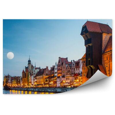 Fototapeta na stenu Prístav budovy baltické more mesiac Gdansk