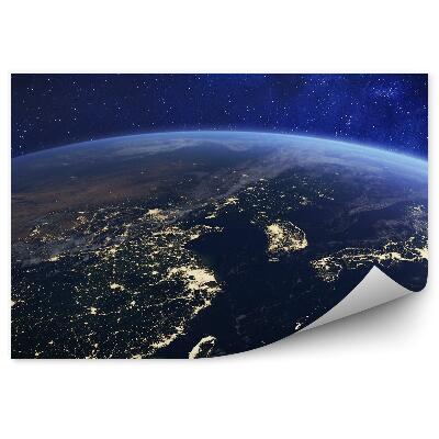 Fototapeta Planéta Zem Ázia Vesmírne Svetlá Obloha Hviezdy