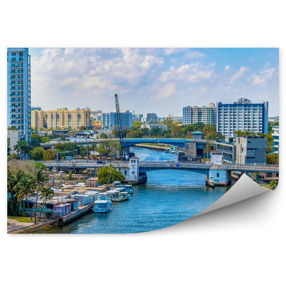 Fototapeta Florida Miami Pohľad Z Vtáčej Perspektívy Rieka