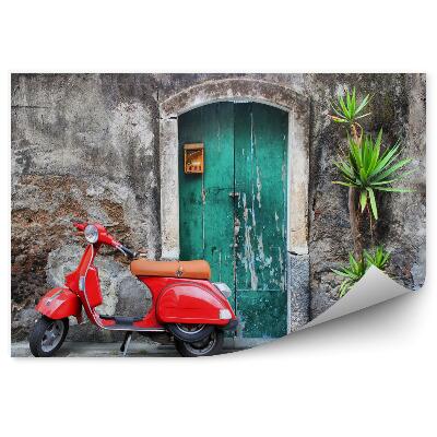 Fototapeta na stenu Červený skúter