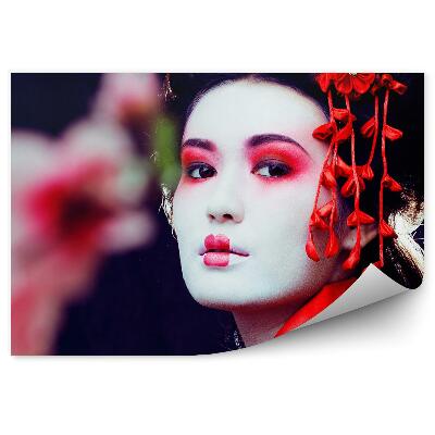 Fototapeta na stenu Gejša Japonsko Kimono Make-Up